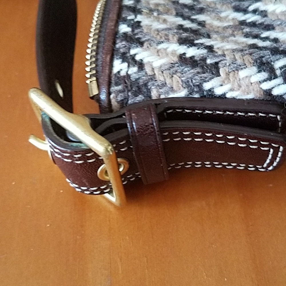 Coach Houndstooth & Suede Handbag~Final Reduction - Picture 5 of 6